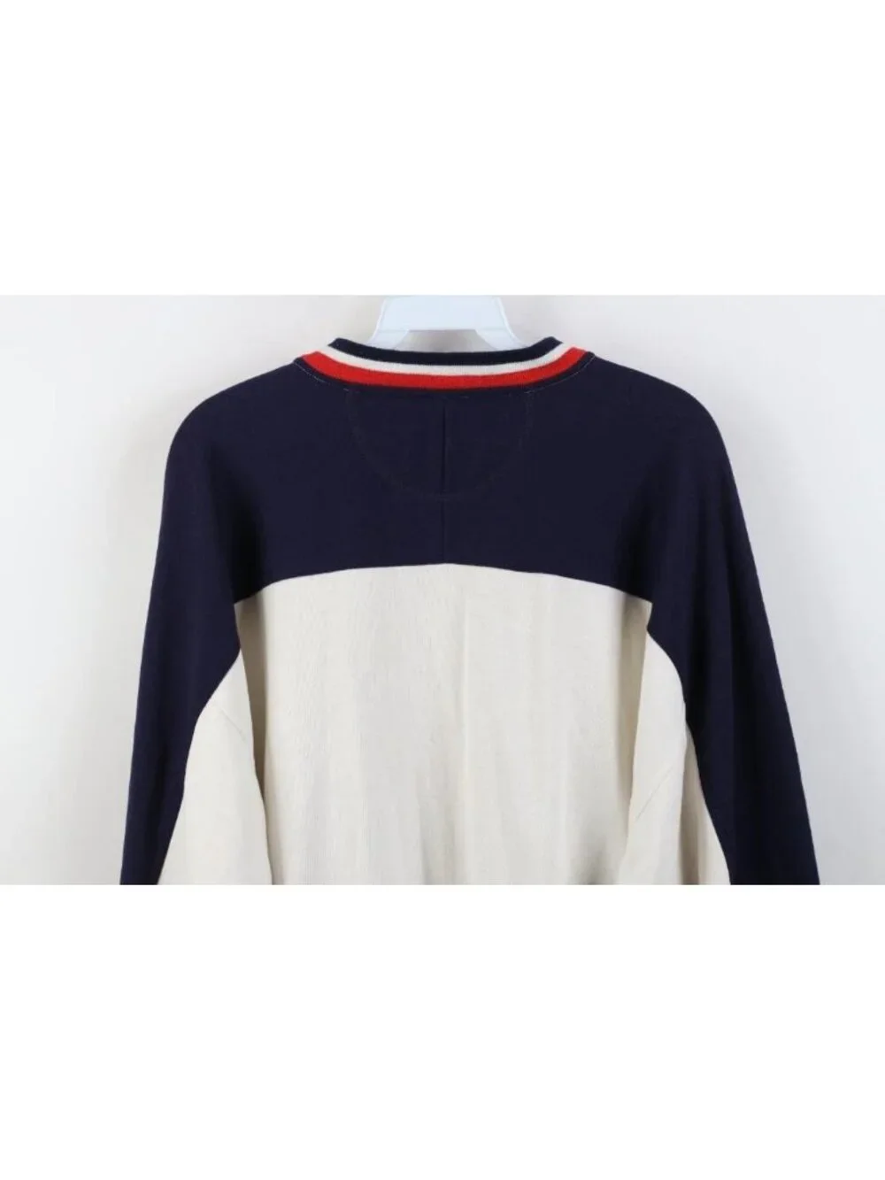 Vintage 90s Streetwear Mens Large Color Block Full Button Warm Up Track Jacket